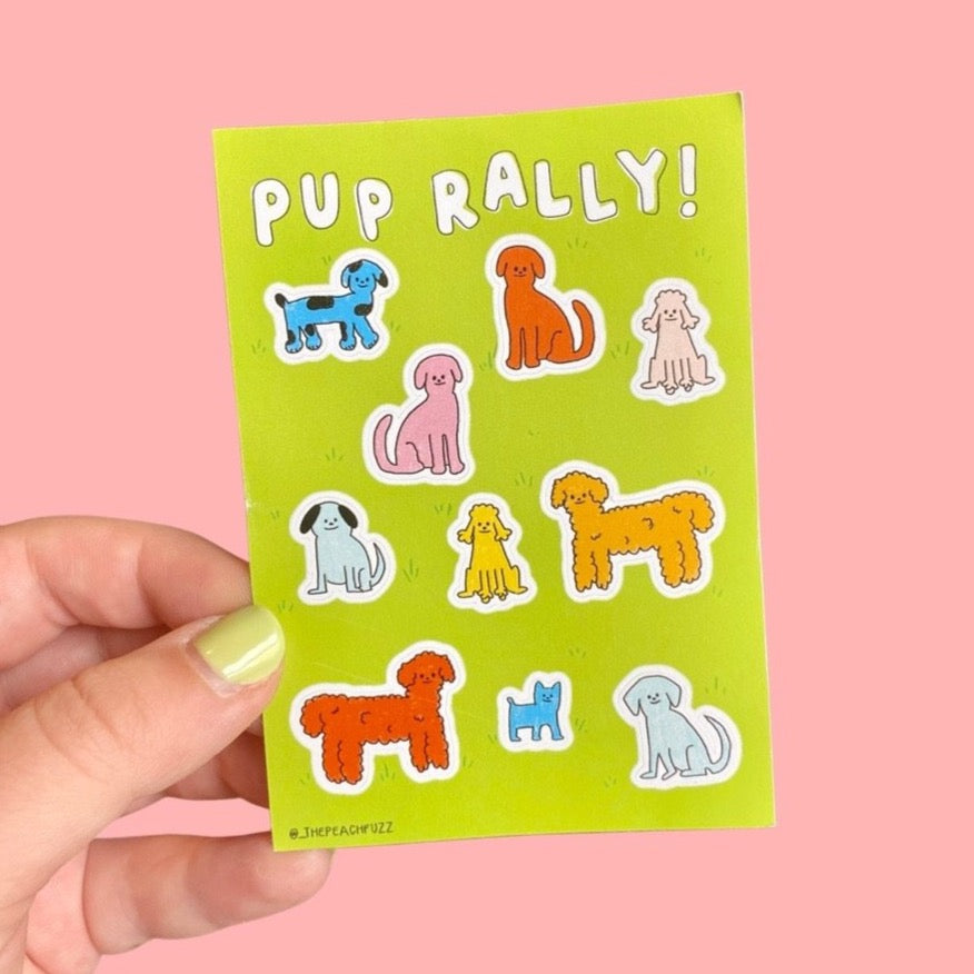 Pup Rally Sticker Sheet
