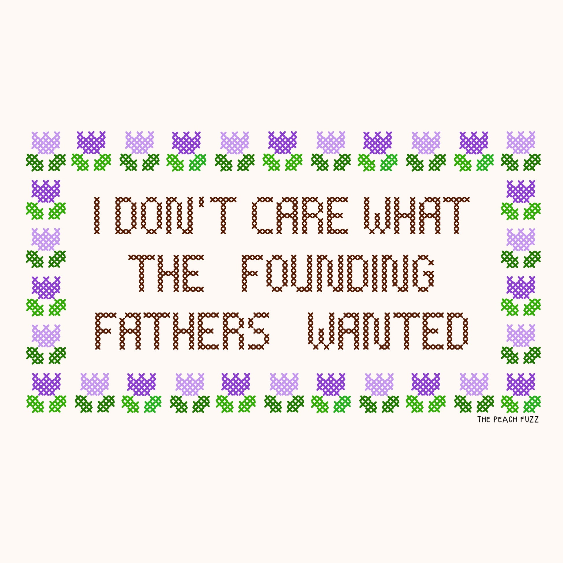 Founding Fathers Cross Stitch Pattern