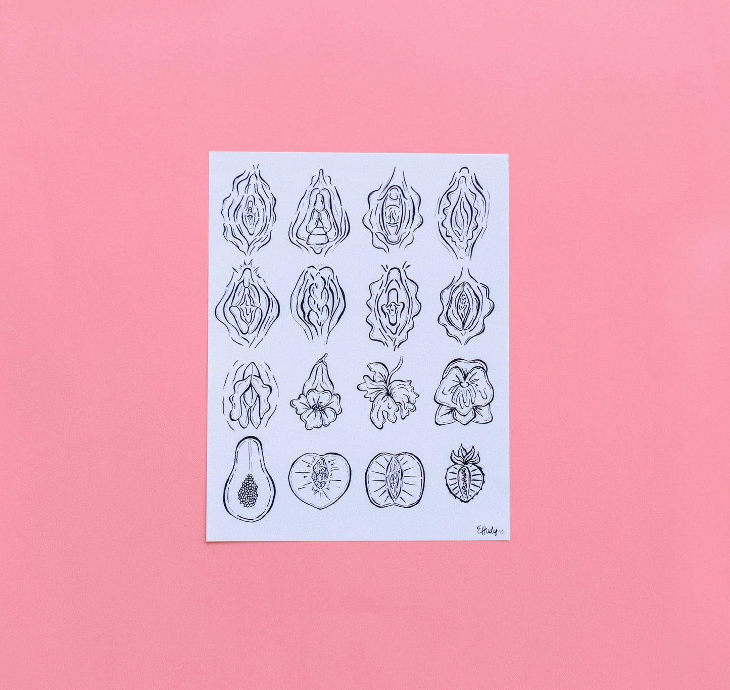 Mother Vulva Print - The Peach Fuzz