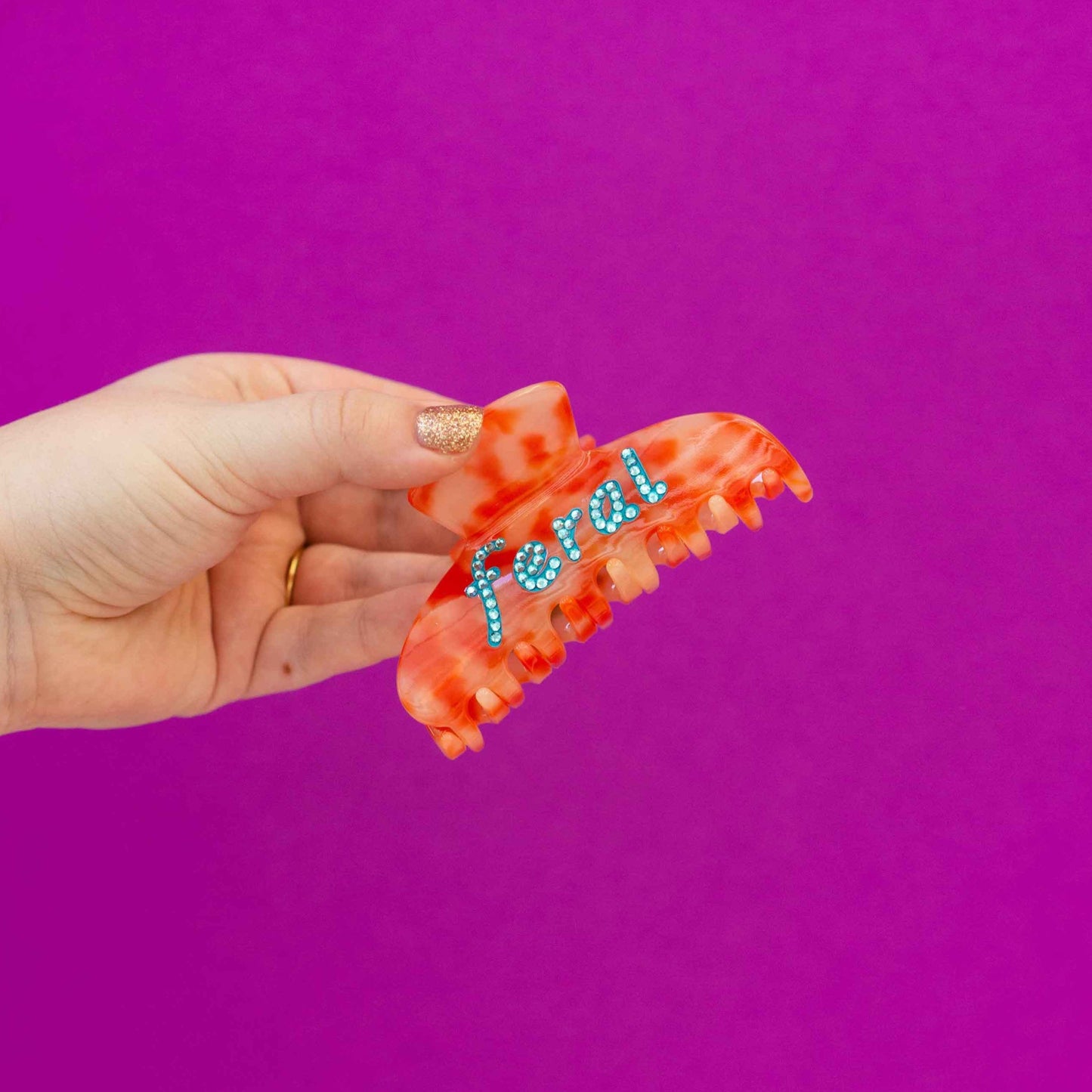 Feral Rhinestone Hair Claw