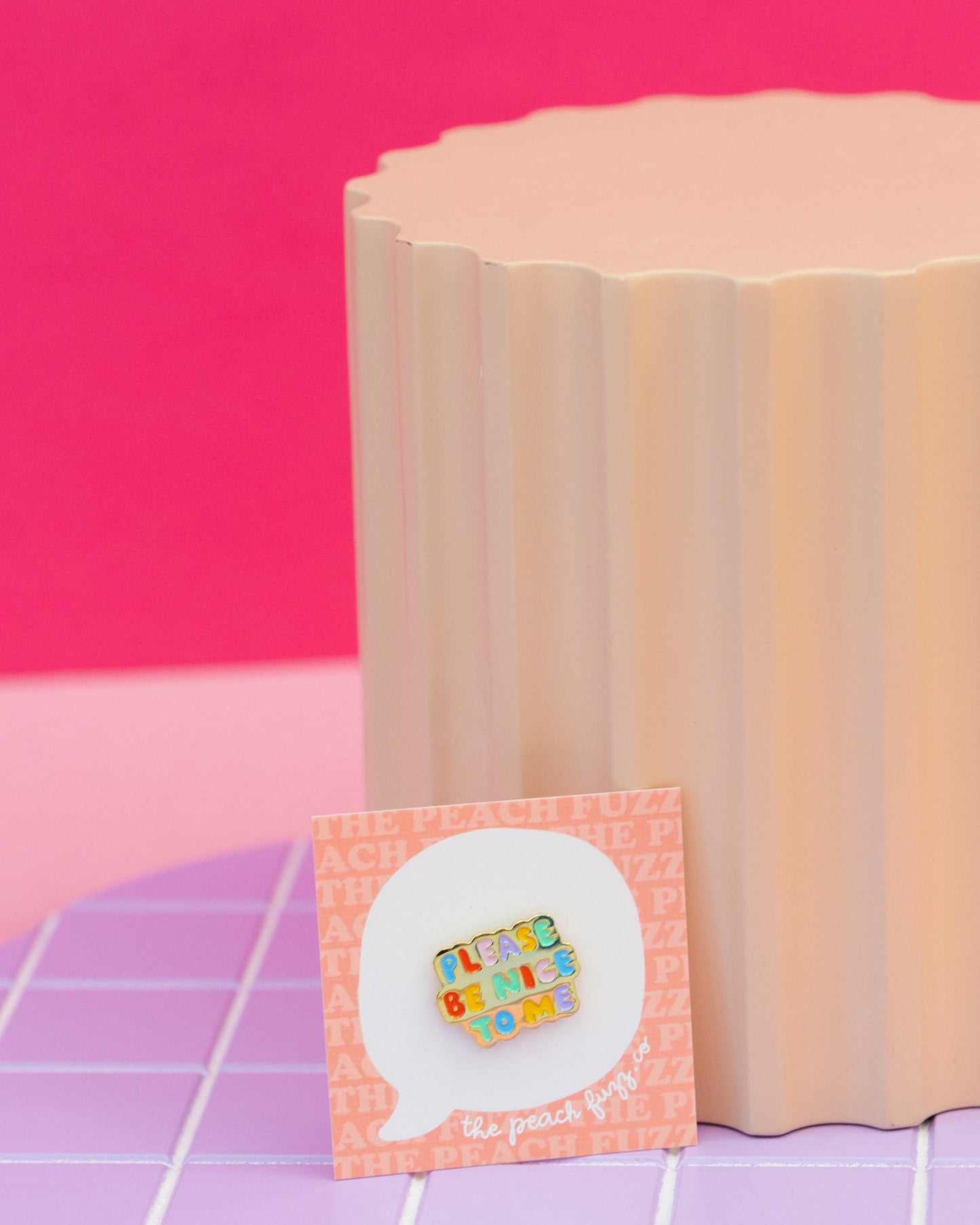 Please Be Nice To Me Enamel Pin
