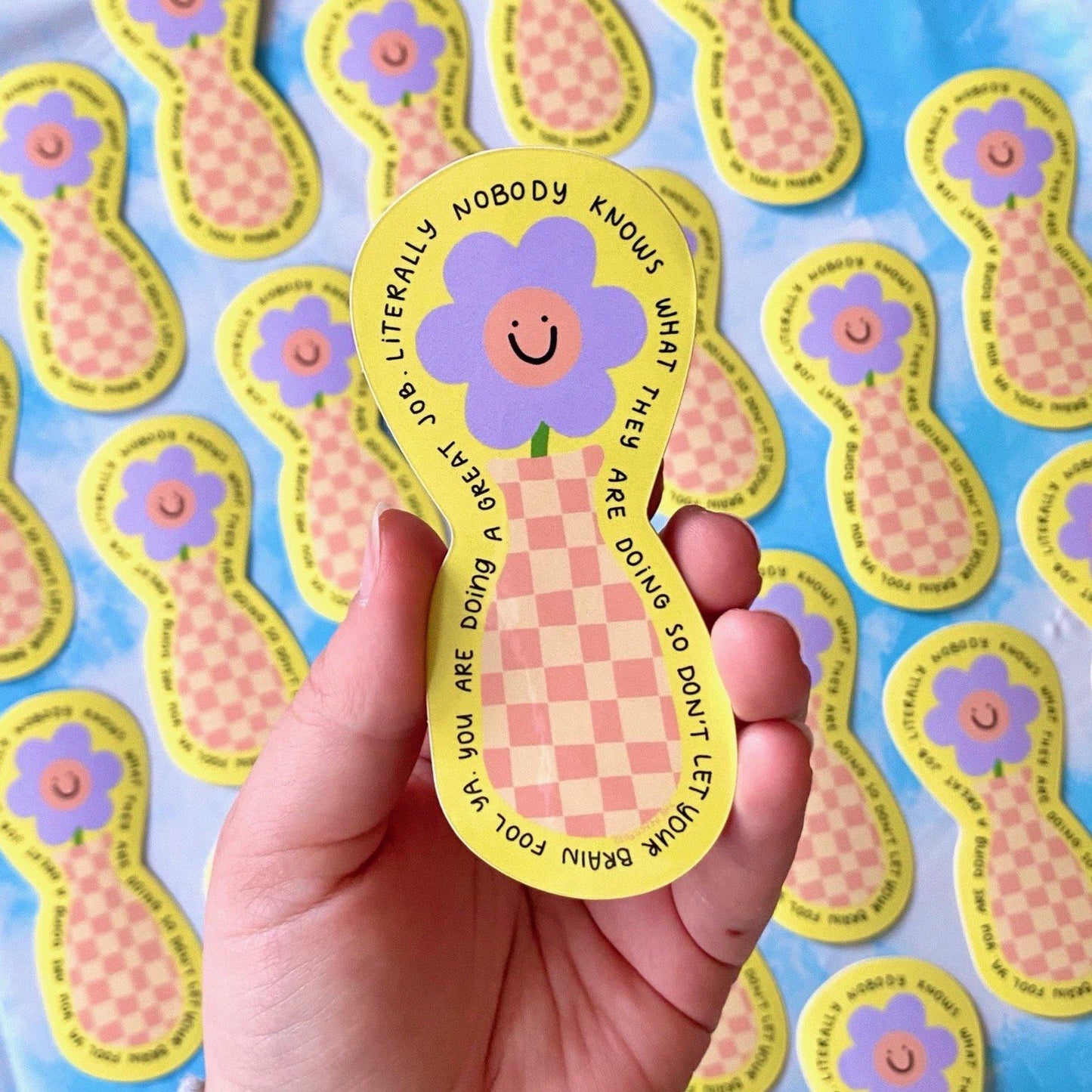 Flower Friend Sticker - The Peach Fuzz