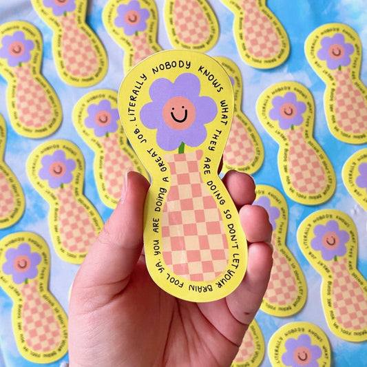 Flower Friend Sticker - The Peach Fuzz