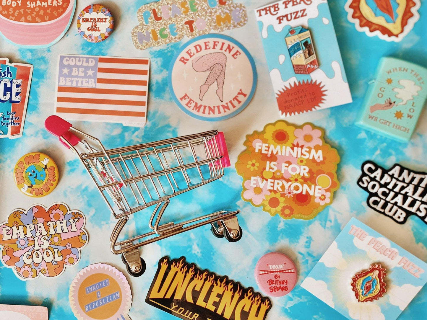 Unclench Your Jaw Sticker - The Peach Fuzz