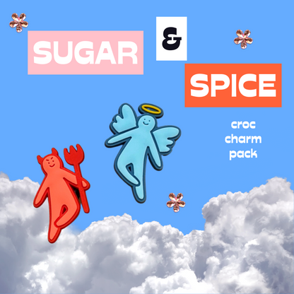 Sugar And Spice Shoe Charm 2-Pack
