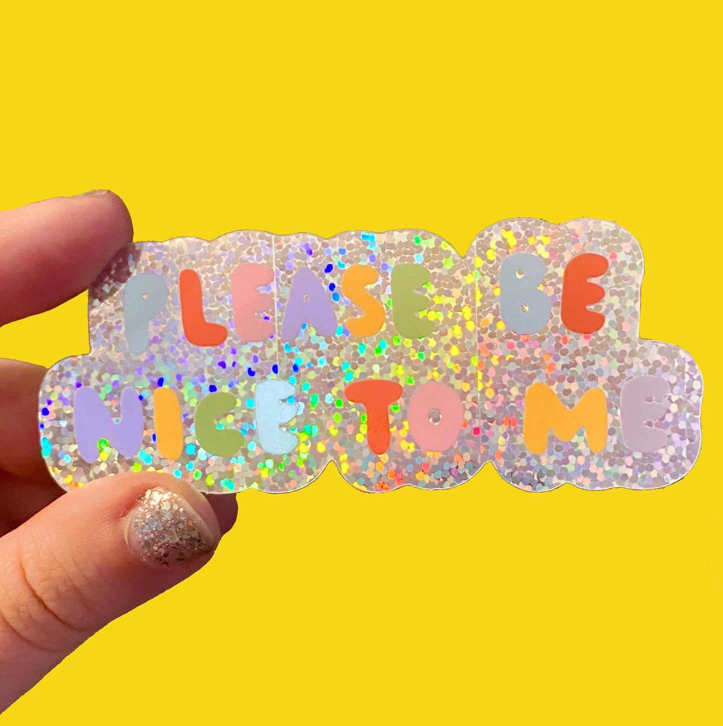 Please Be Nice To Me Sticker - The Peach Fuzz