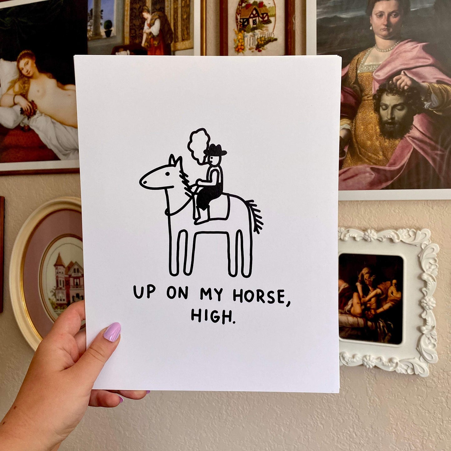 High Horse Print - The Peach Fuzz