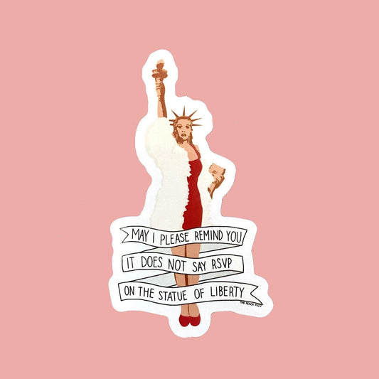 Clueless RSVP Sticker - The Peach Fuzz