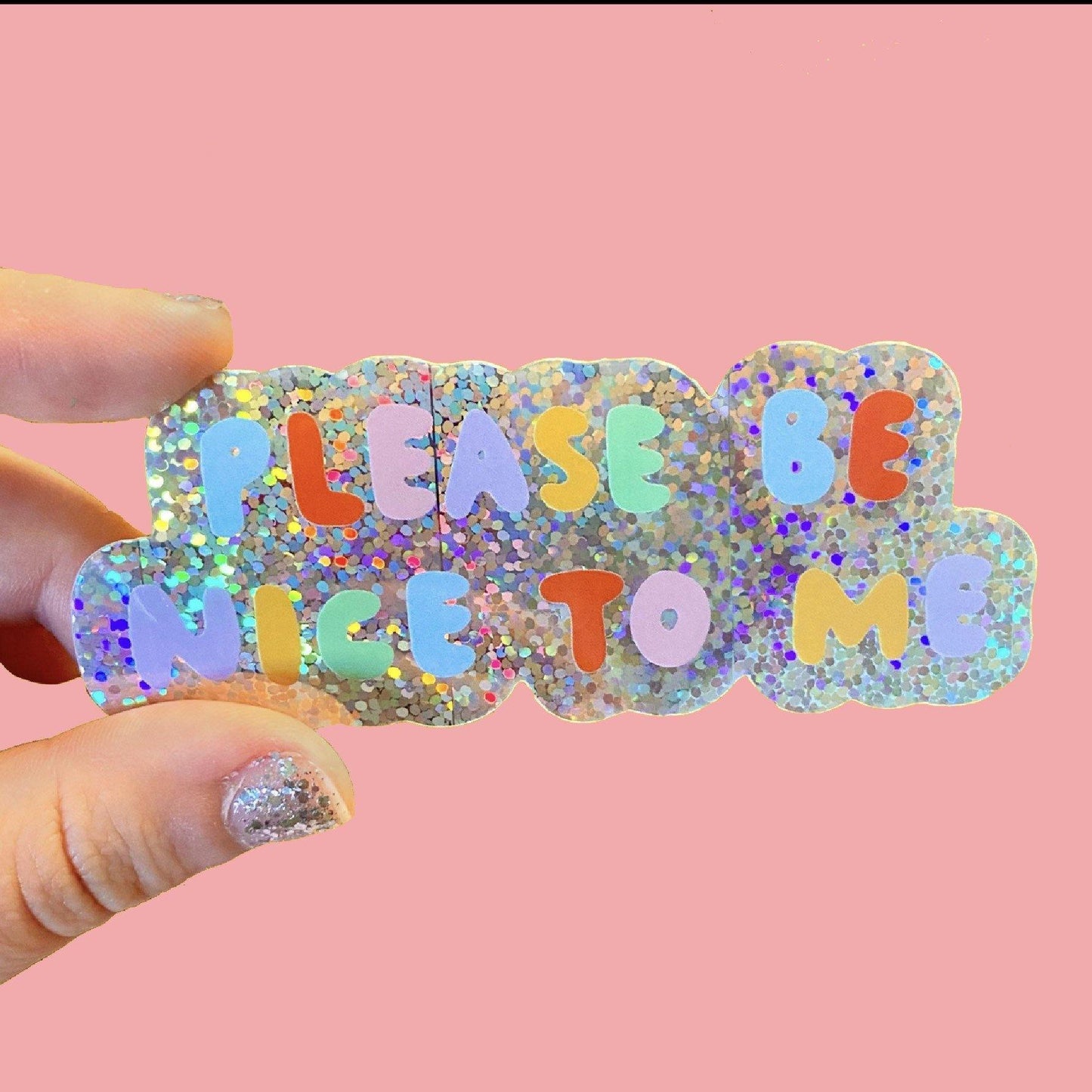 Please Be Nice To Me Sticker - The Peach Fuzz