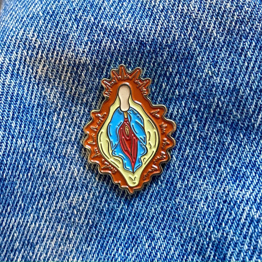 Vulva Mary Enamel Pin