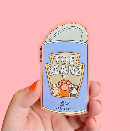 Toe Beans Sticker - The Peach Fuzz