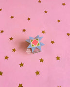 Mini Quilt Hair Claw - The Peach Fuzz