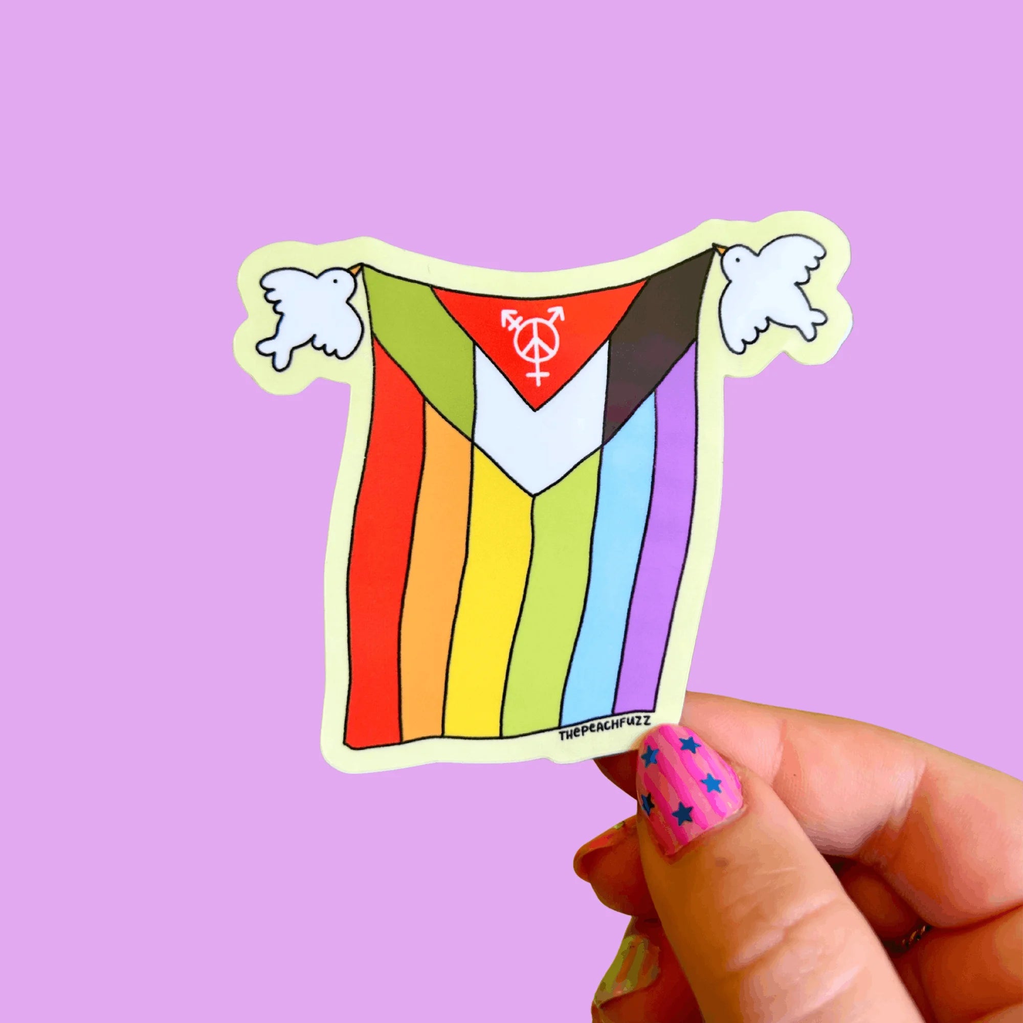 Queers For Palestine Sticker - The Peach Fuzz