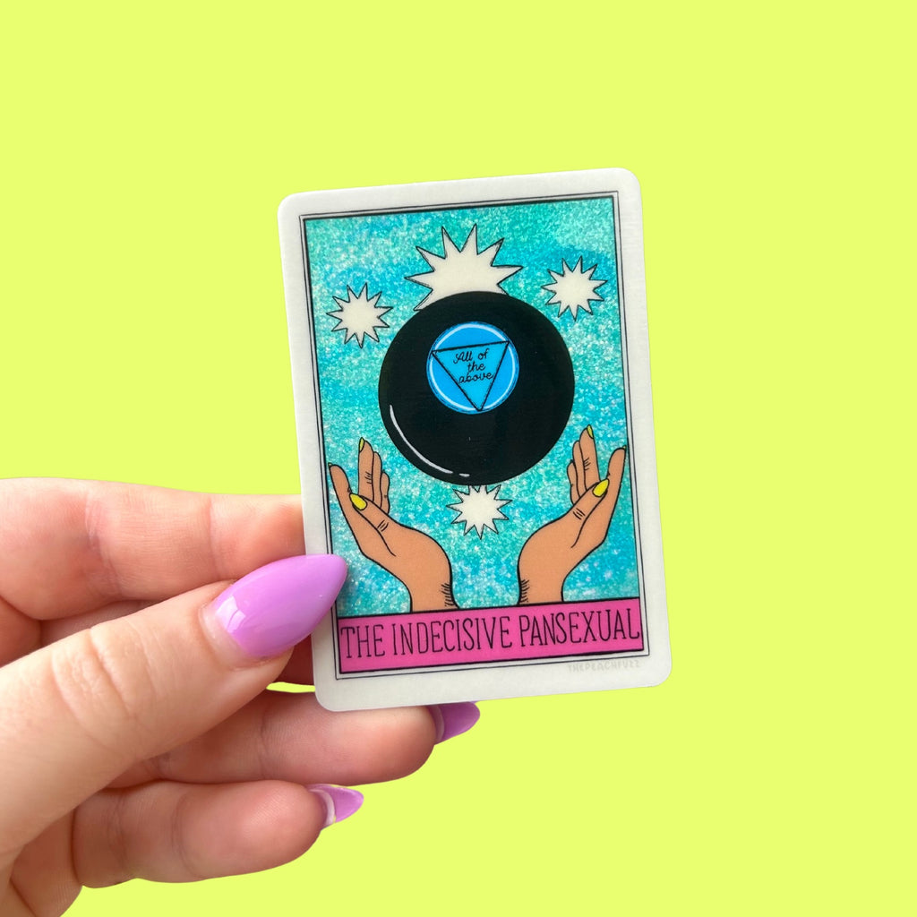 Indecisive PANSEXUAL Glitter Sticker