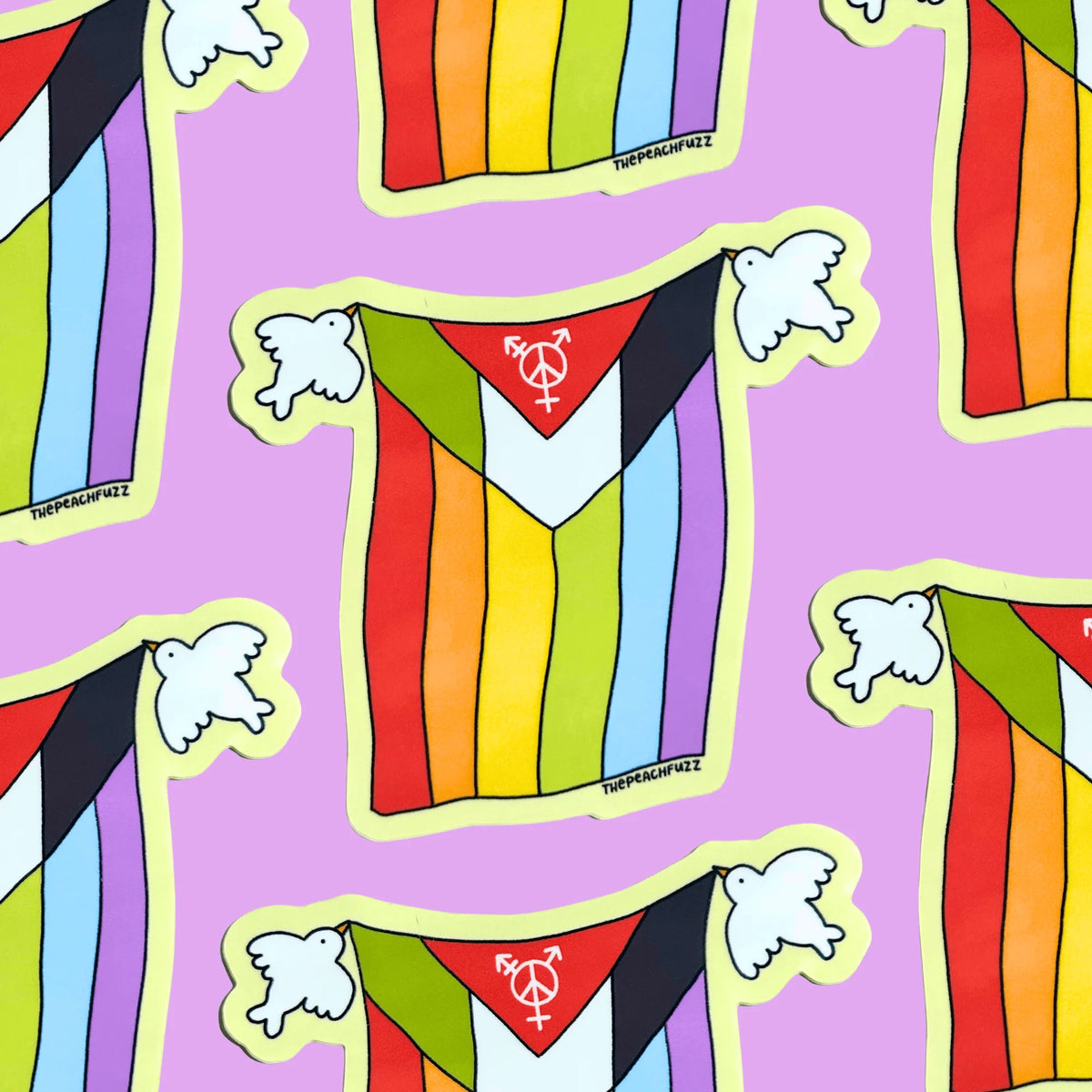 Queers For Palestine Sticker - The Peach Fuzz
