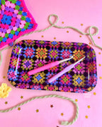 Large Granny Square Tray - The Peach Fuzz