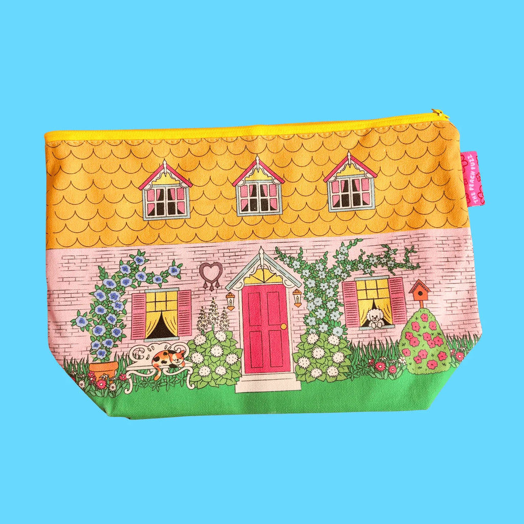 Vintage Cottage Zipper Storage Bag - The Peach Fuzz