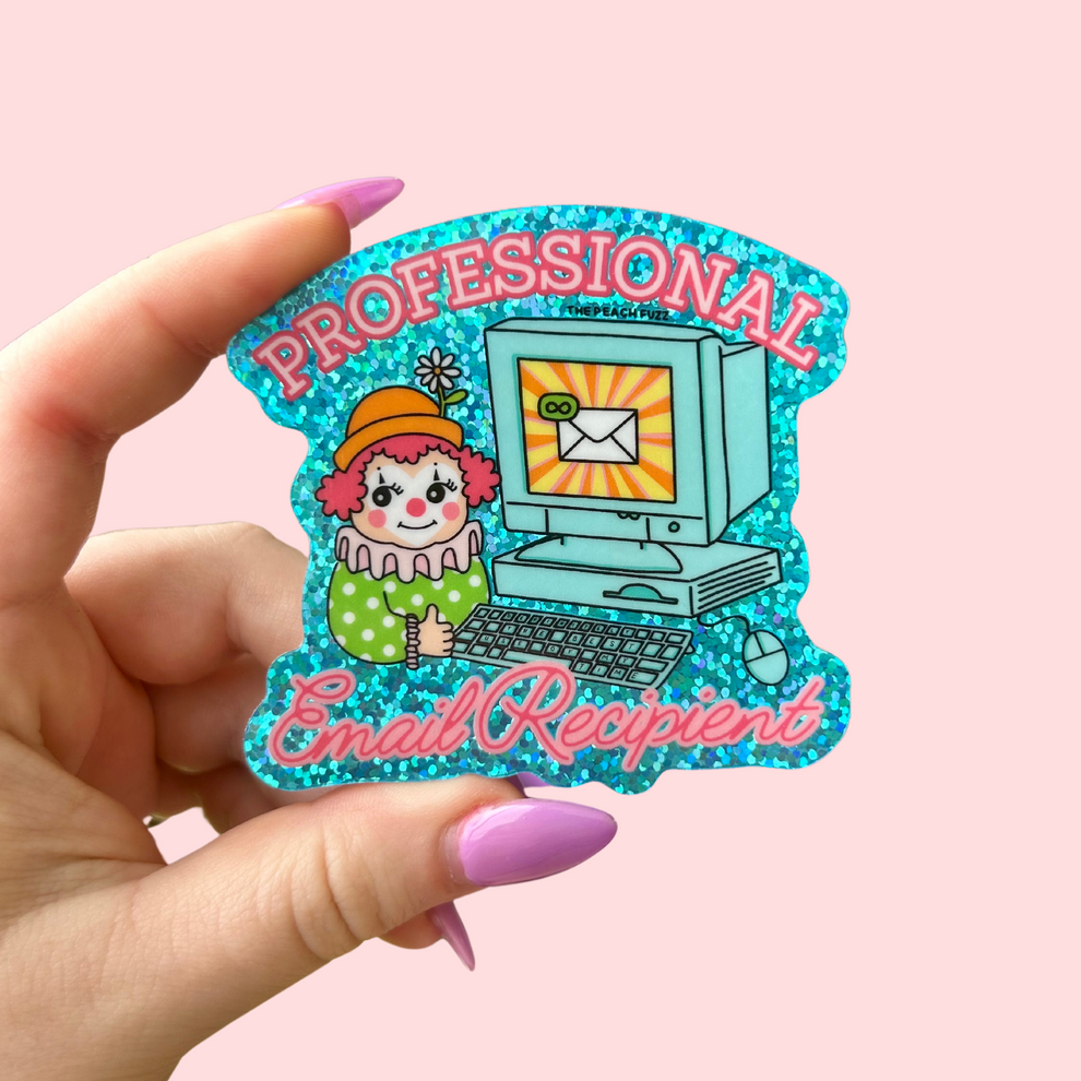 Fun Activity Email Sticker Professional Email Recipient Glitter Sticker – The Peach Fuzz