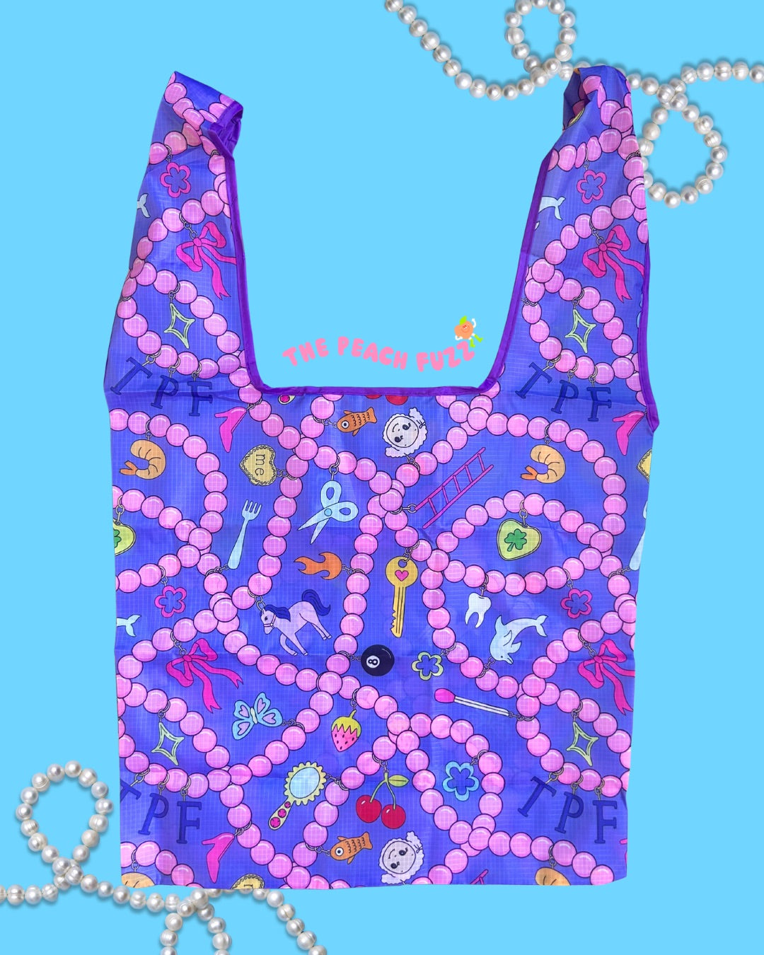 Bead Soup Folding Shopper Tote