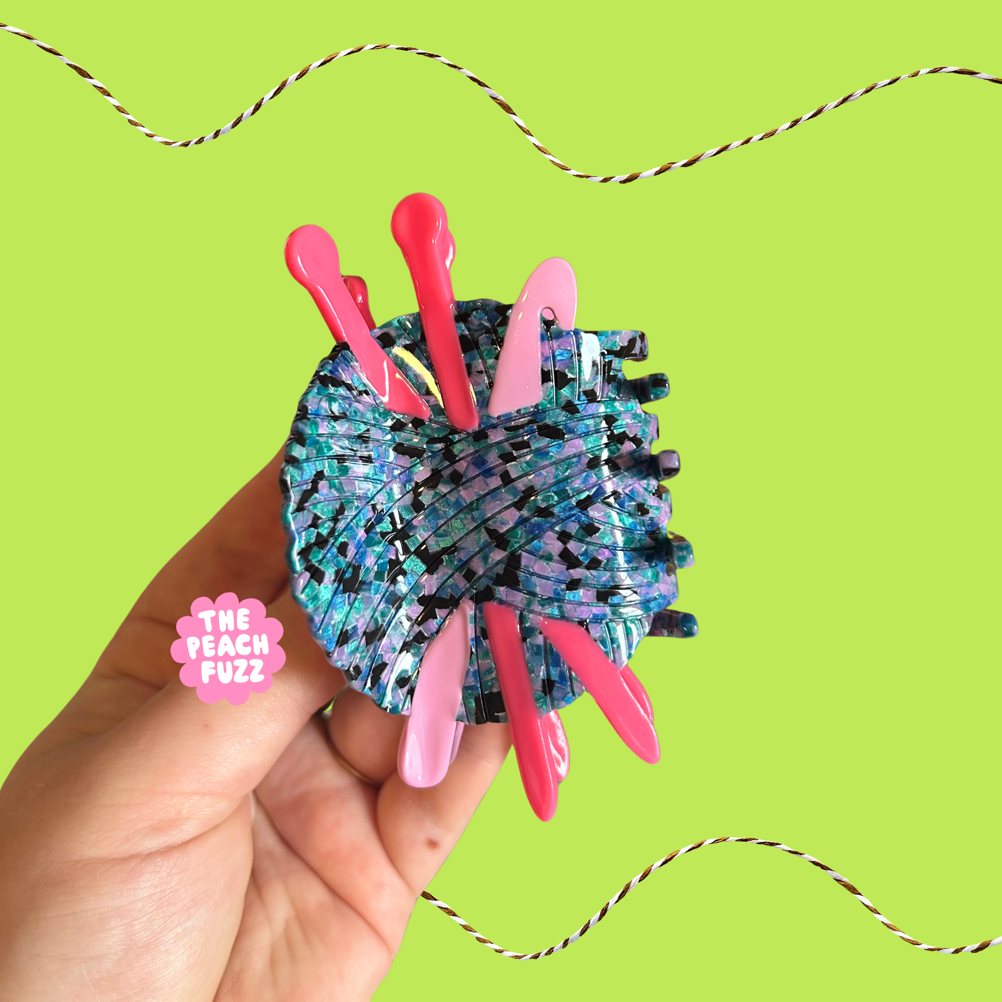 Combined Knitting & Crochet Needle Hair Claw