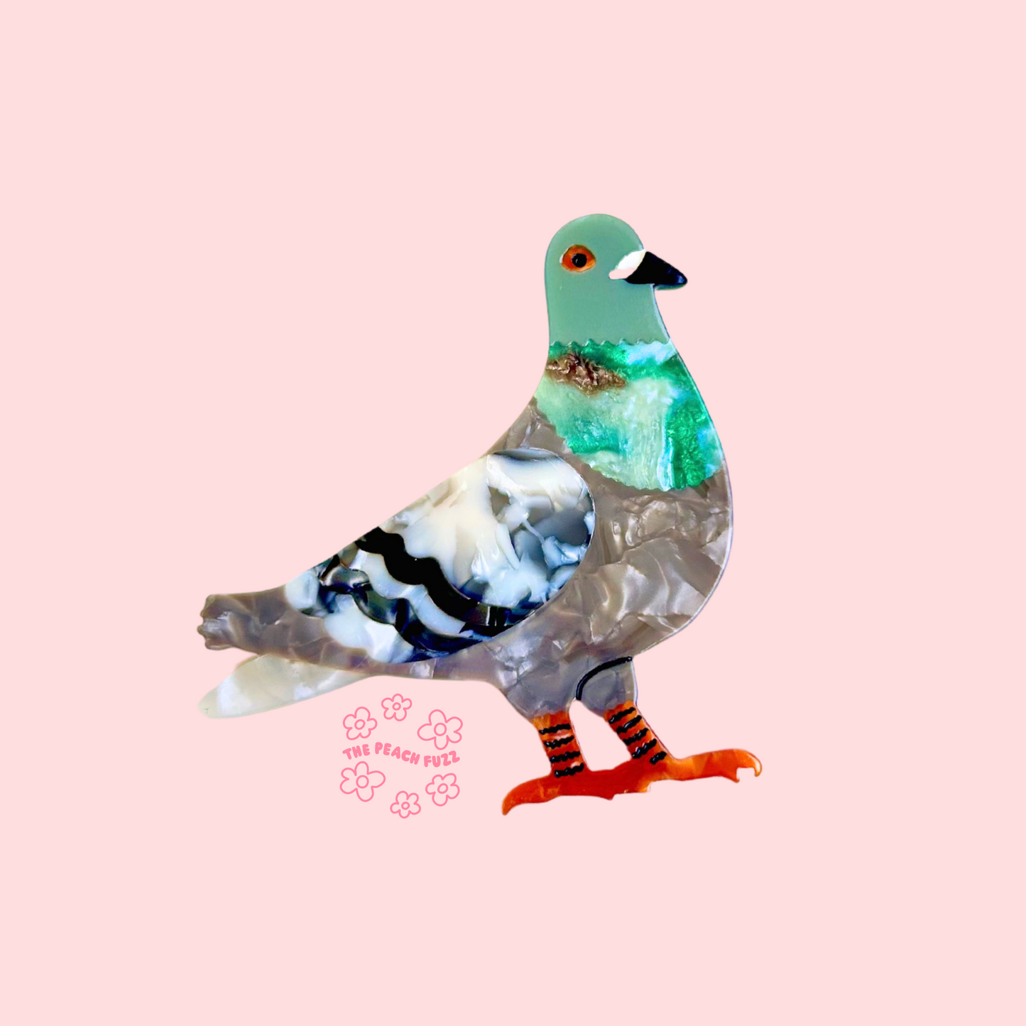 Pigeon Brooch