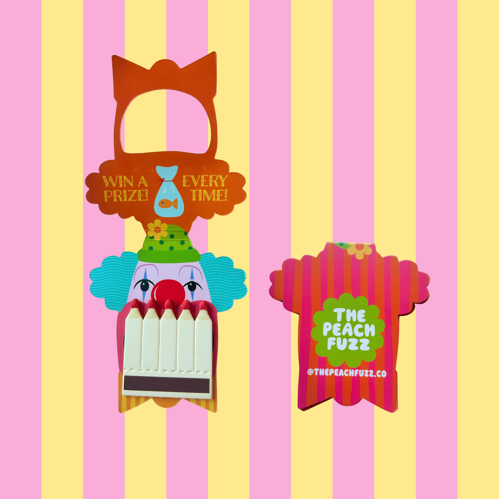 Clown Teeth Matchbook - The Peach Fuzz