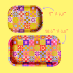 Large Patchwork Quilt Tray & Small Patchwork Quilt Tray