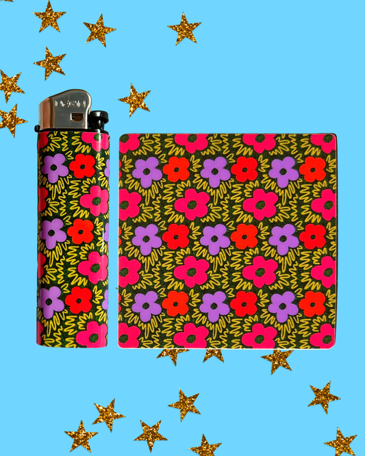 Flowers & Grass Lighter Wrap