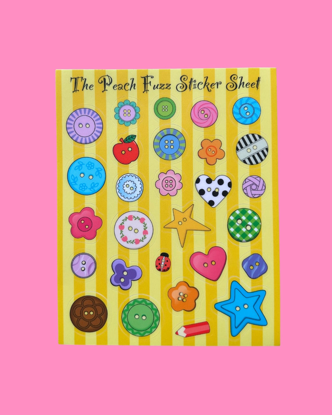 Button Mix Sticker Sheet