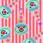 Ice Cream Clown Hair Clip