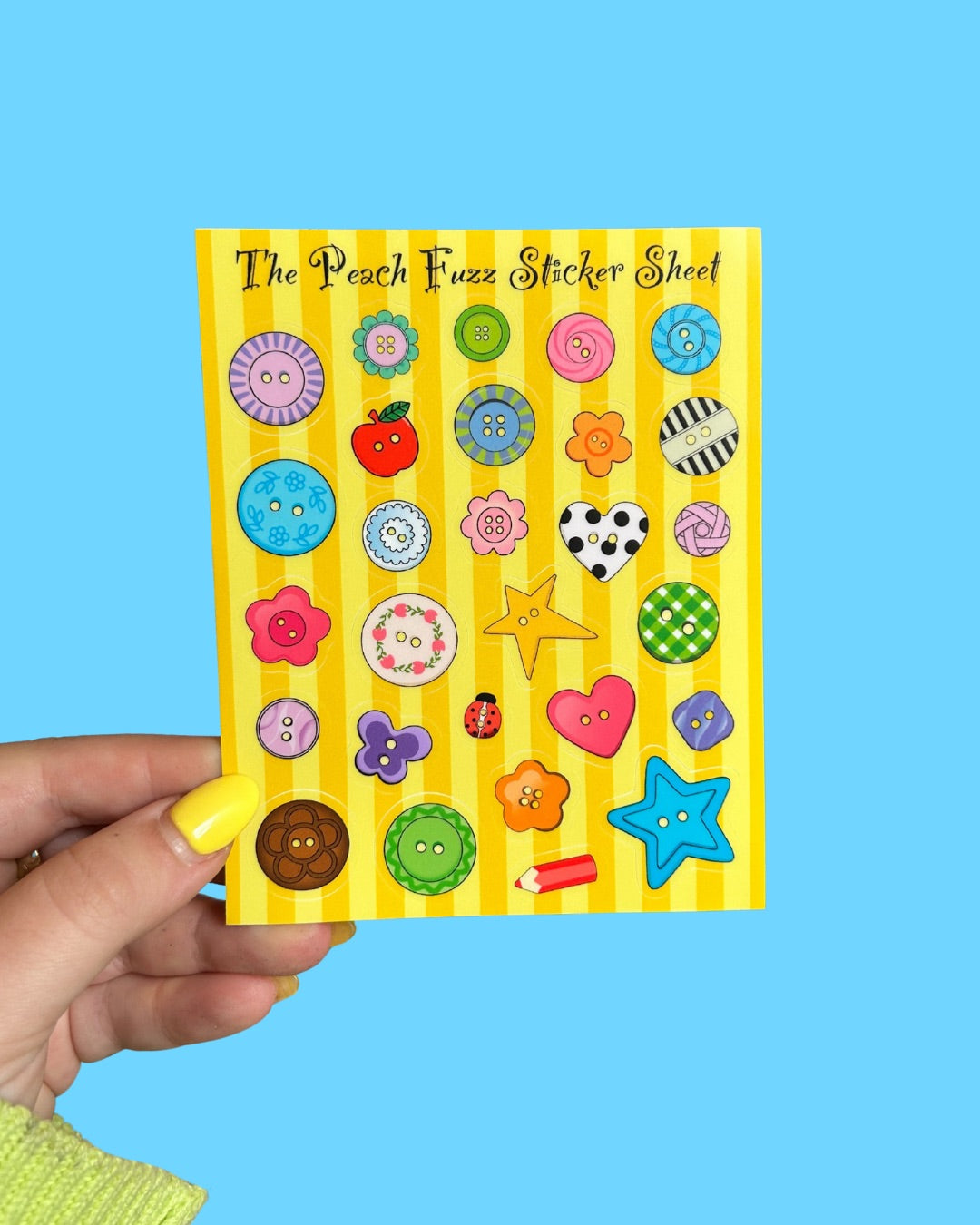 Button Mix Sticker Sheet