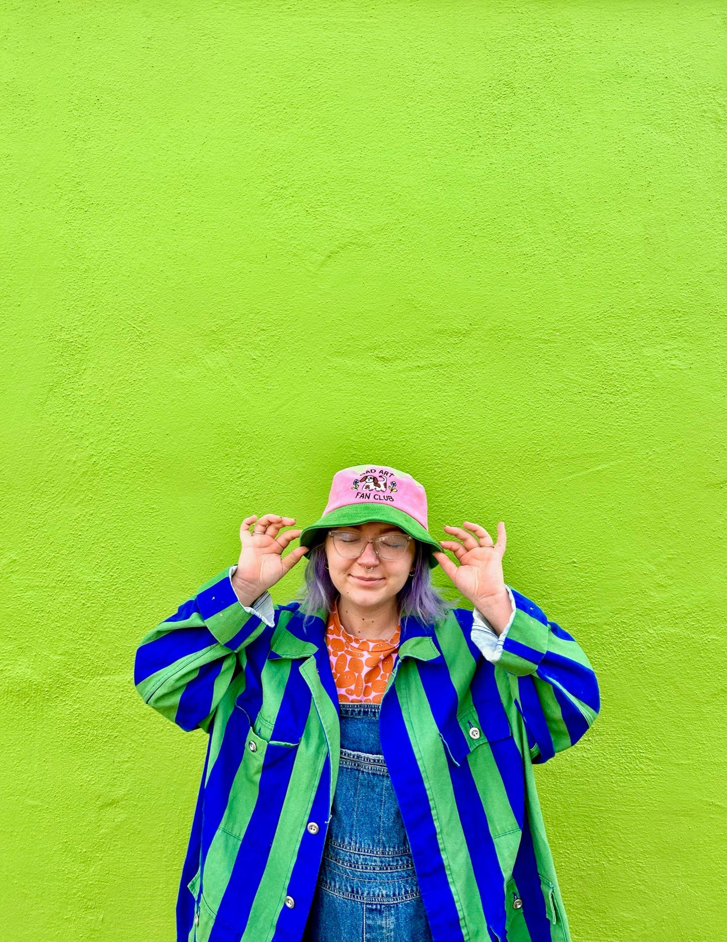 Bad Art Fan Club Color Block Bucket Hat