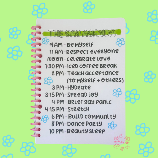 Gay Agenda Notebook