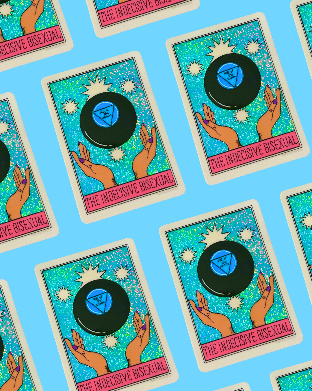 Indecisive BISEXUAL Glitter Sticker