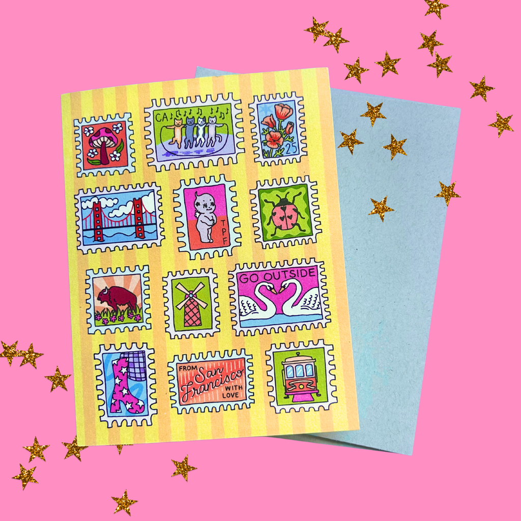 SF Stamp Greeting Card