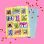 SF Stamp Greeting Card