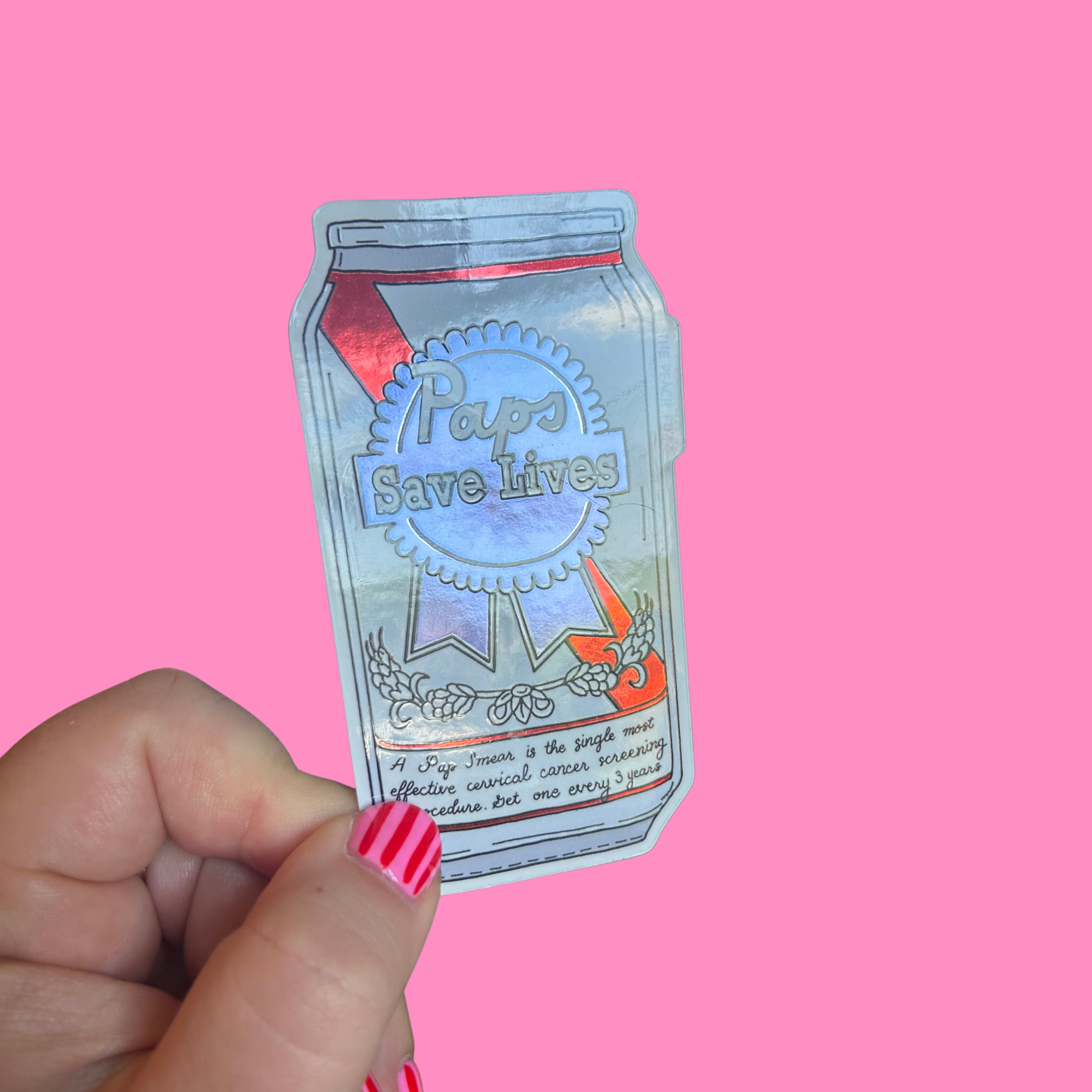 Paps Save Lives Sticker