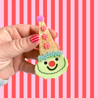 Ice Cream Clown Hair Clip