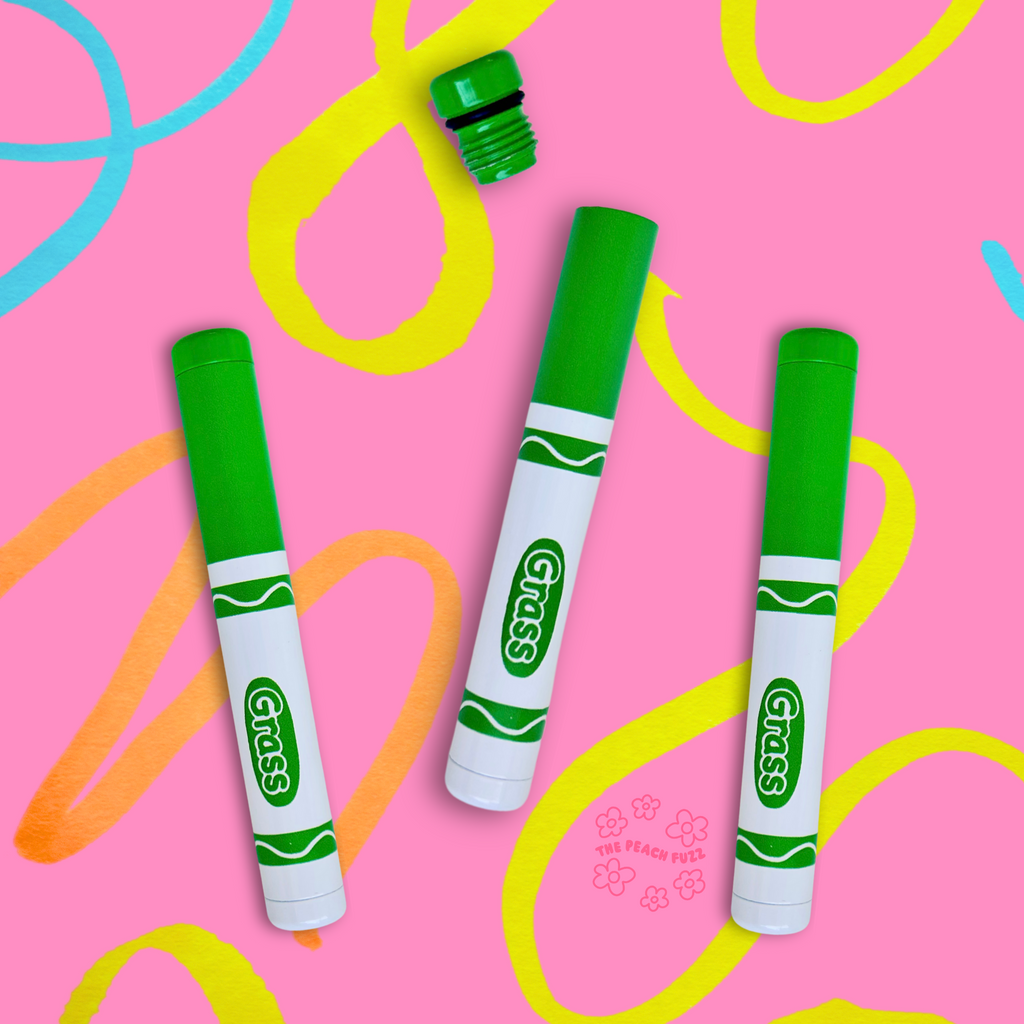 Green Marker Stash Tube - The Peach Fuzz