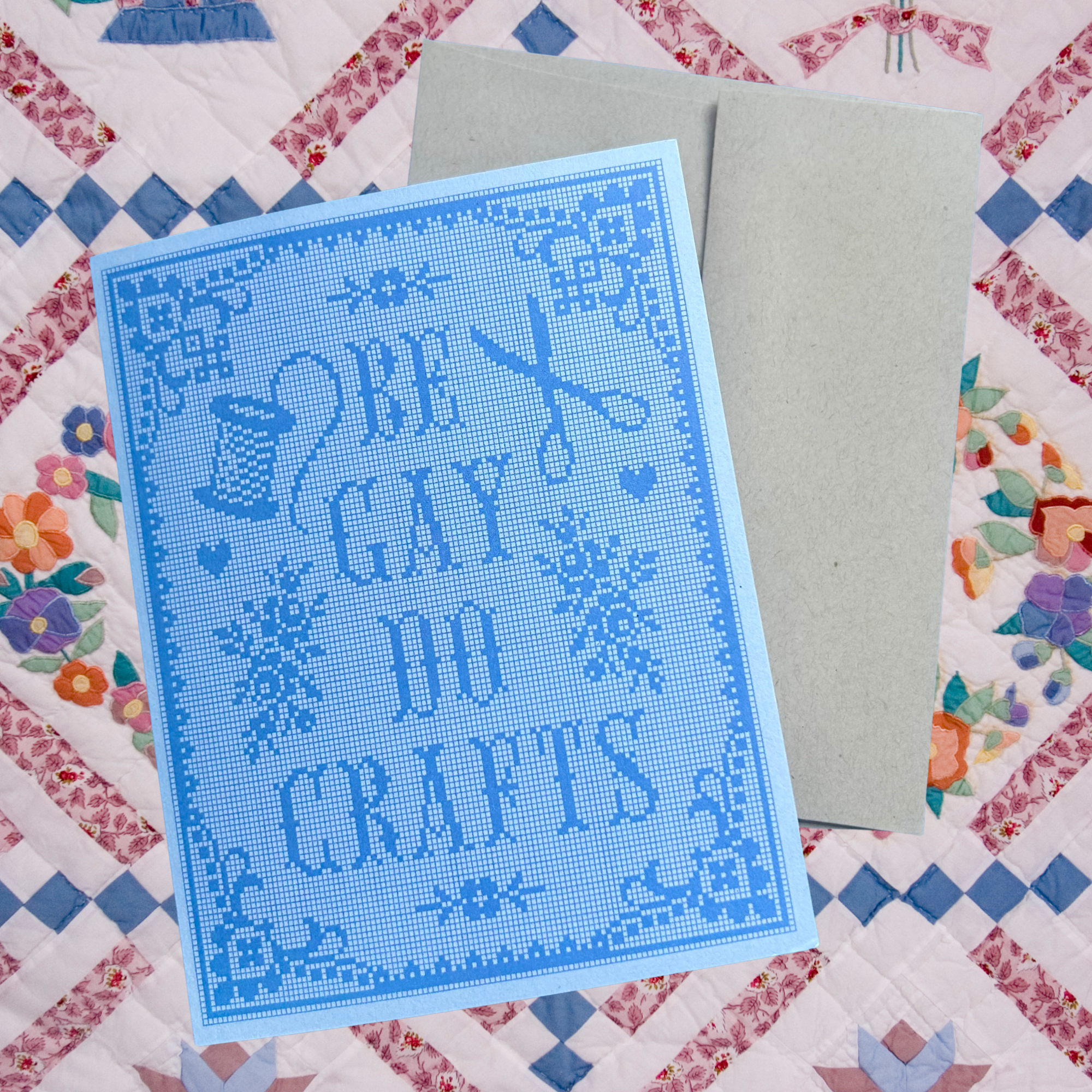 "Be Gay Do Crafts” Greeting Card - The Peach Fuzz