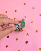 Mini Pigeon Hair Claw - The Peach Fuzz