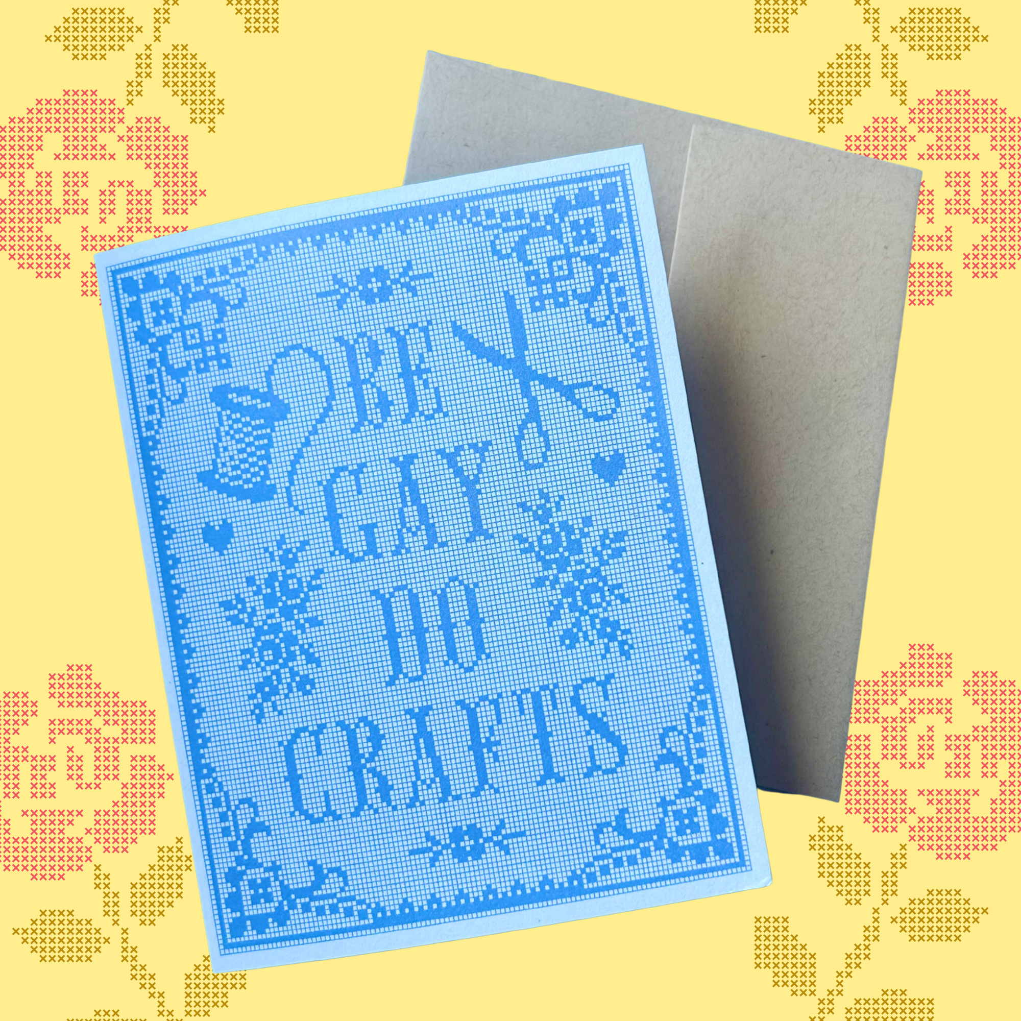 "Be Gay Do Crafts” Greeting Card - The Peach Fuzz