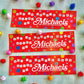 Michaels Run Bestie Glitter Bumper Sticker