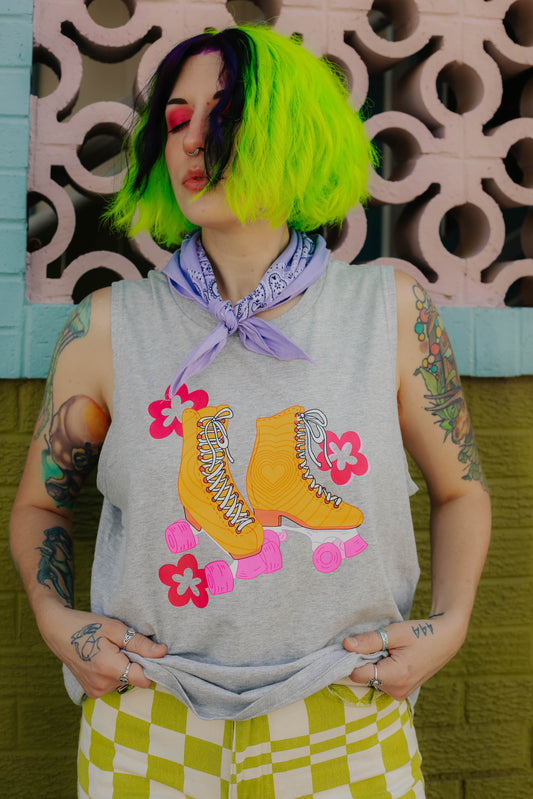 Roller Skates Tank Top Shirt