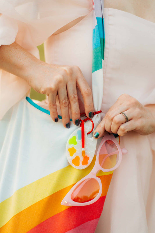 Paint Palette Bag Charm