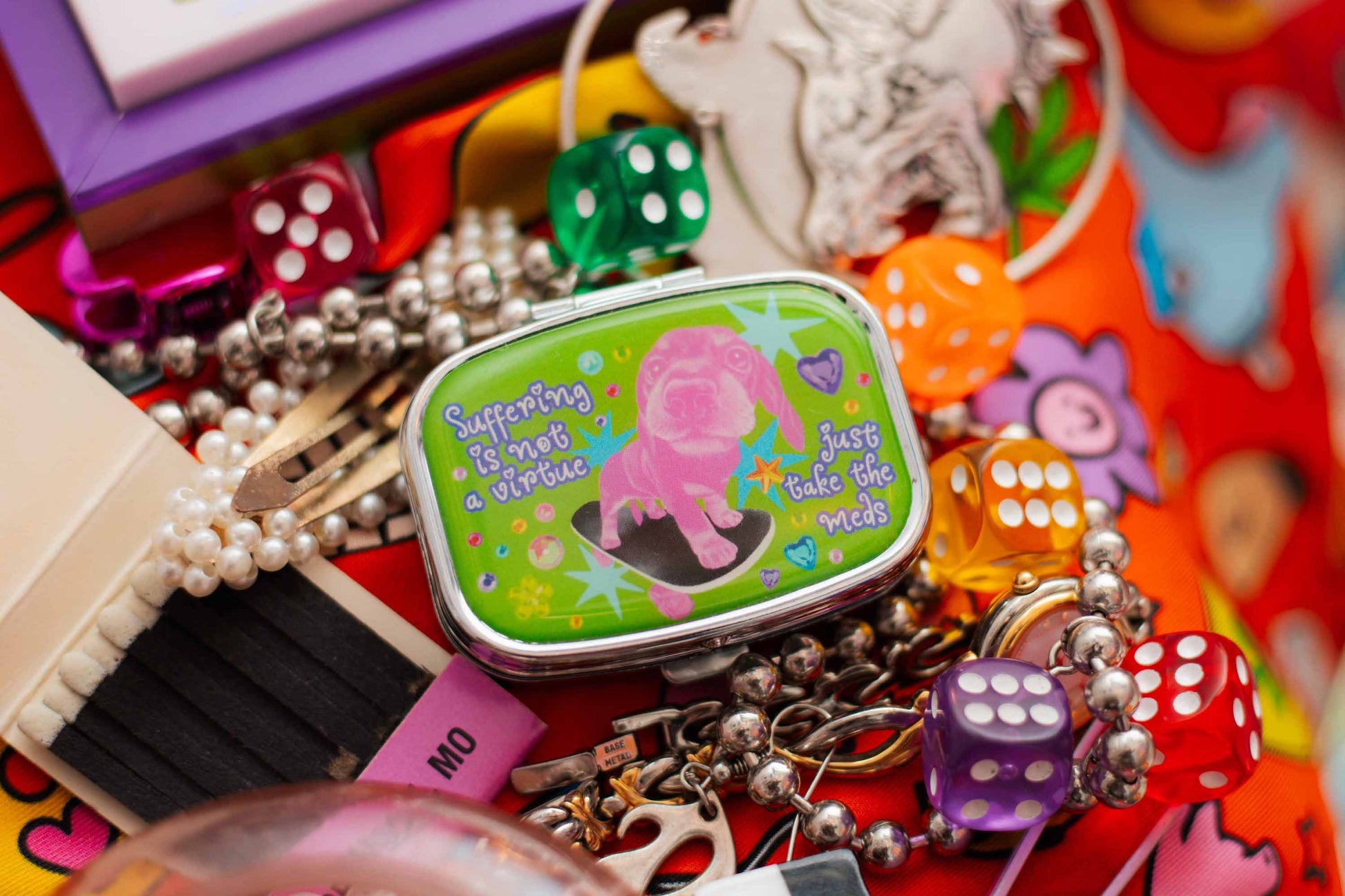 Suffering Is Not A Virtue Pill Case