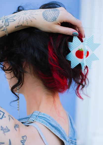 Tomato Quilt Hair Claw  TPF x Chaos Magic Studio