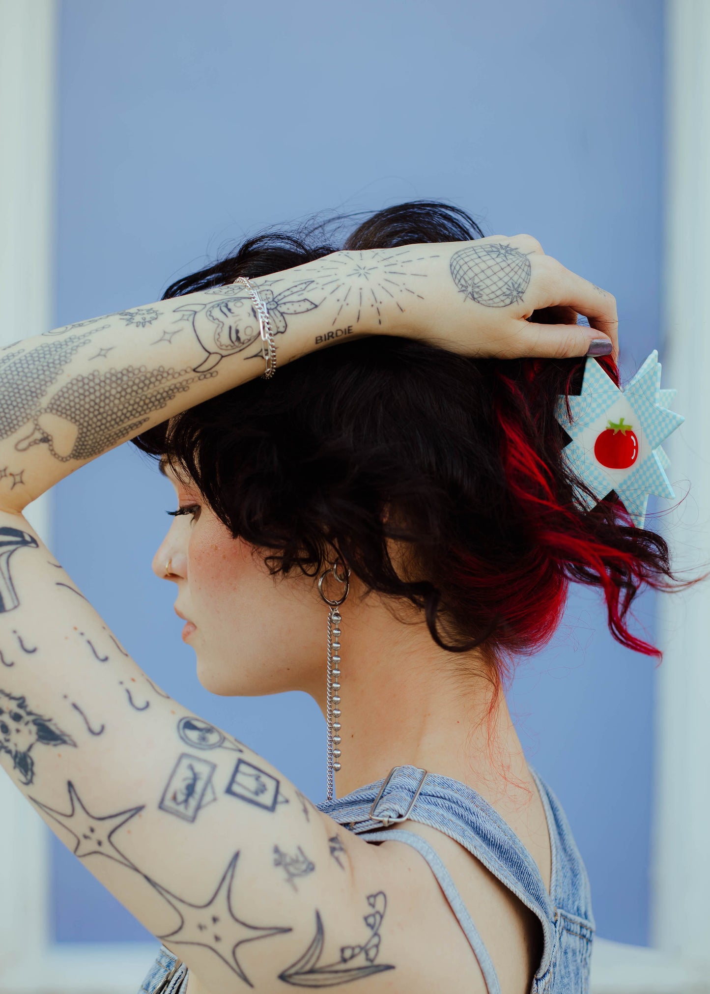 Tomato Quilt Hair Claw  TPF x Chaos Magic Studio