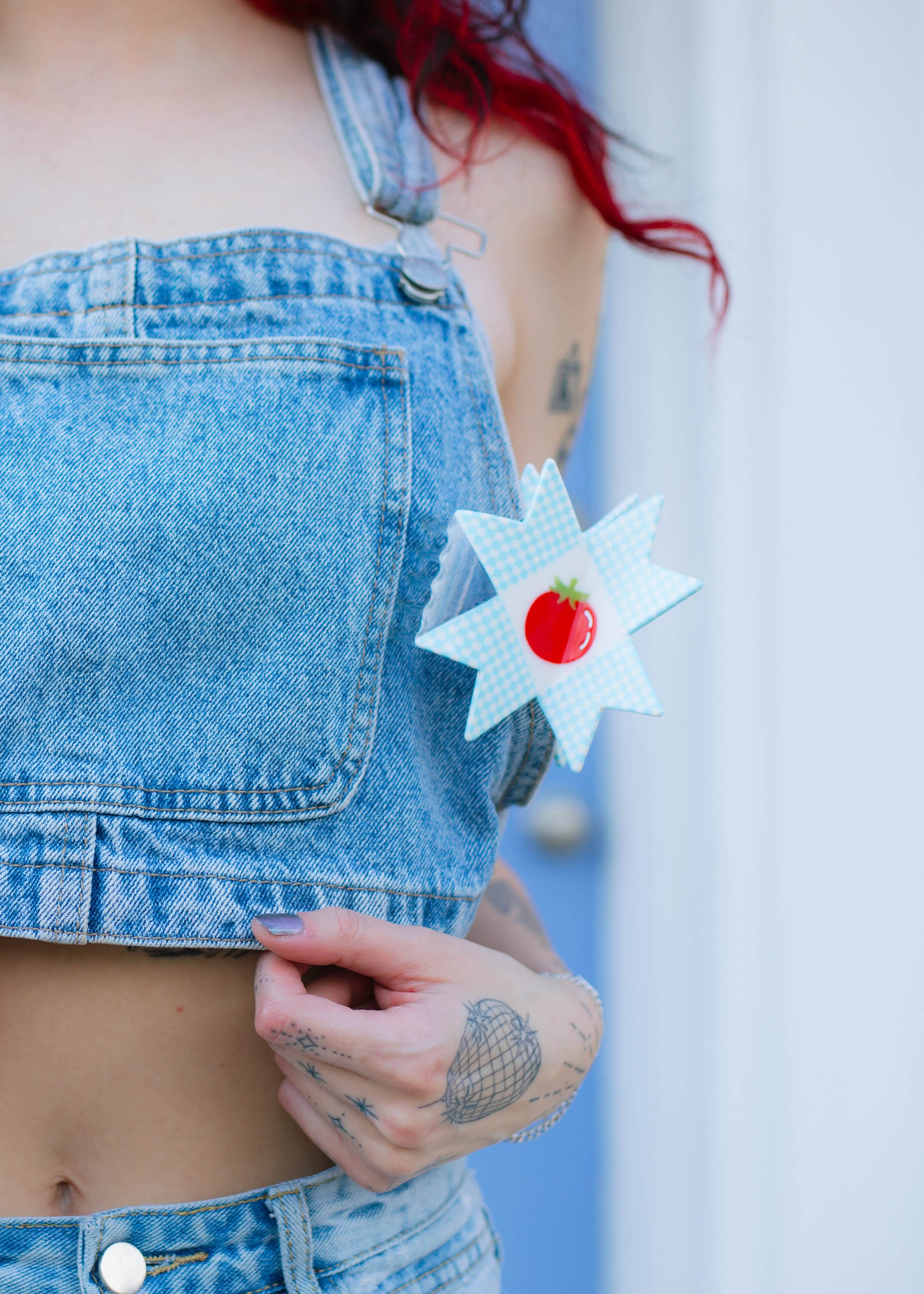 Tomato Quilt Hair Claw  TPF x Chaos Magic Studio