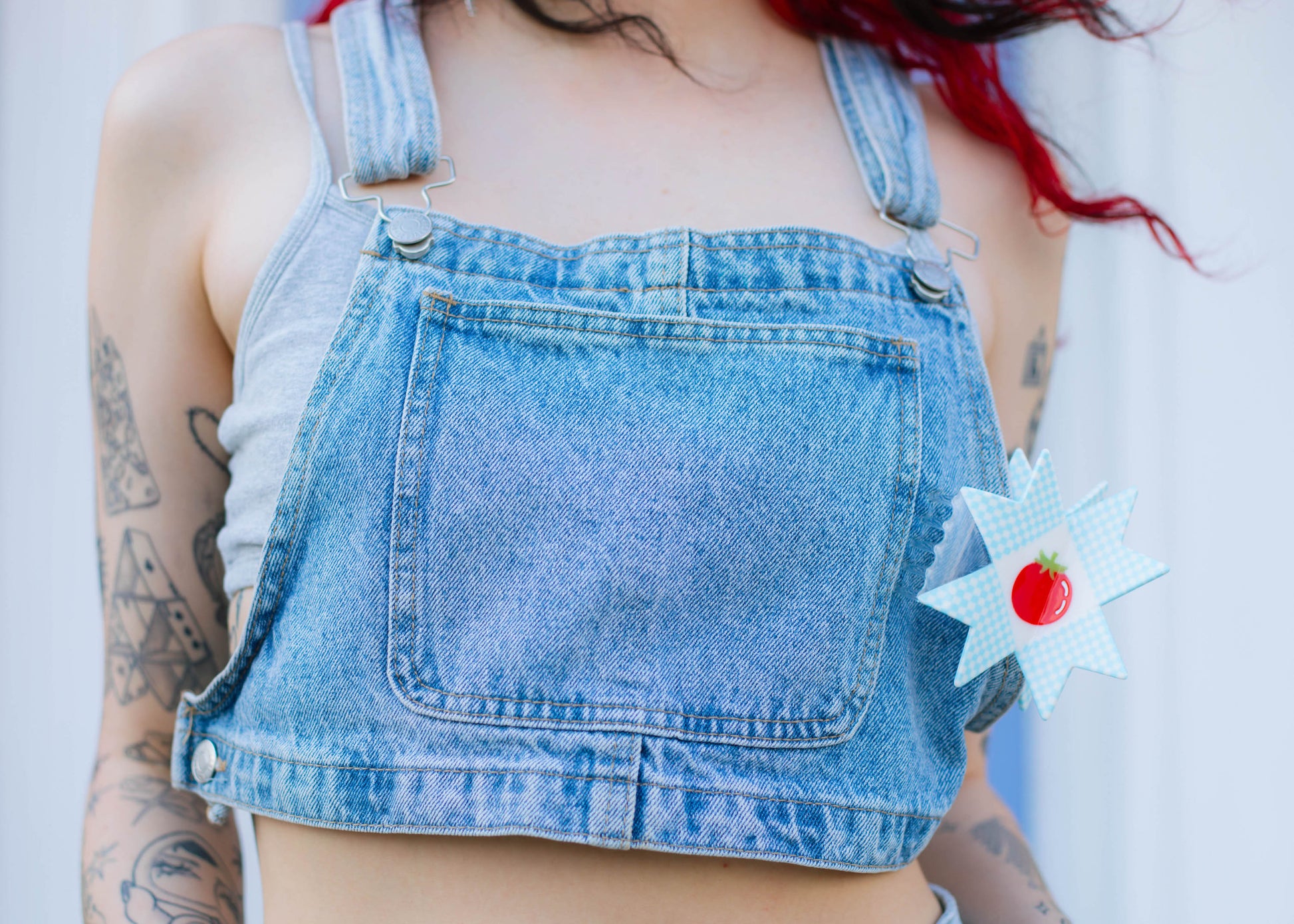 Tomato Quilt Hair Claw  TPF x Chaos Magic Studio